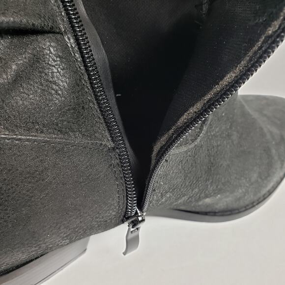 Torrid Western Slouch Womens Size 9 W Wide Black Ankle Heeled Bootie Shoes 11889 - Picture 10 of 12